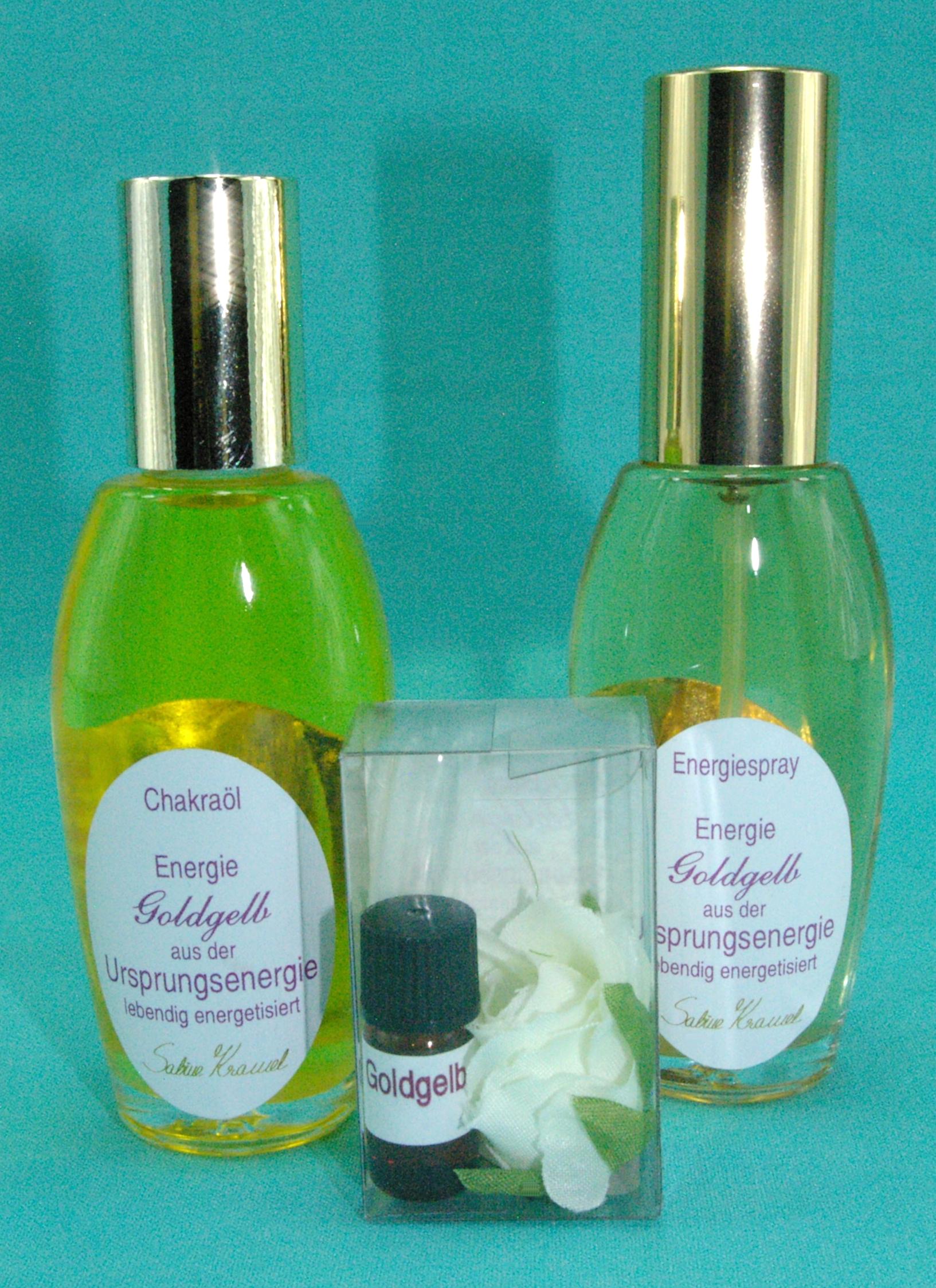 Energie GOLDGELB aus der Ursprungsenergie Set Silber